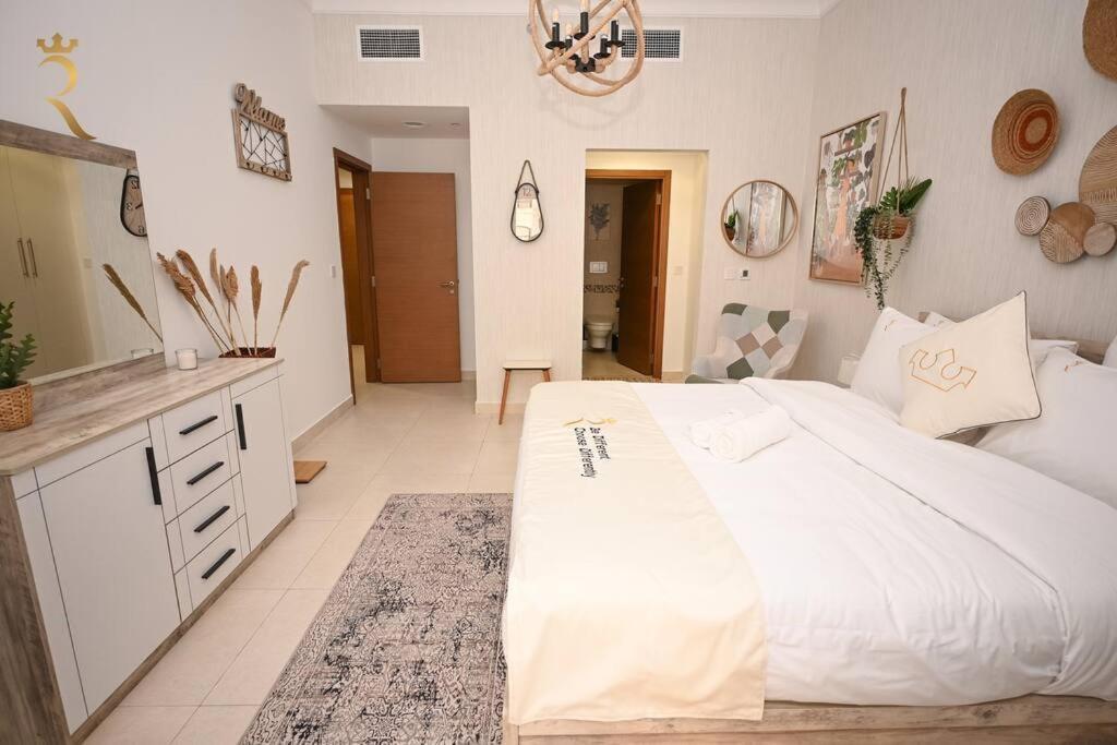 Yas Natura Bliss 1Br Apartment Abu Dzabi Kültér fotó